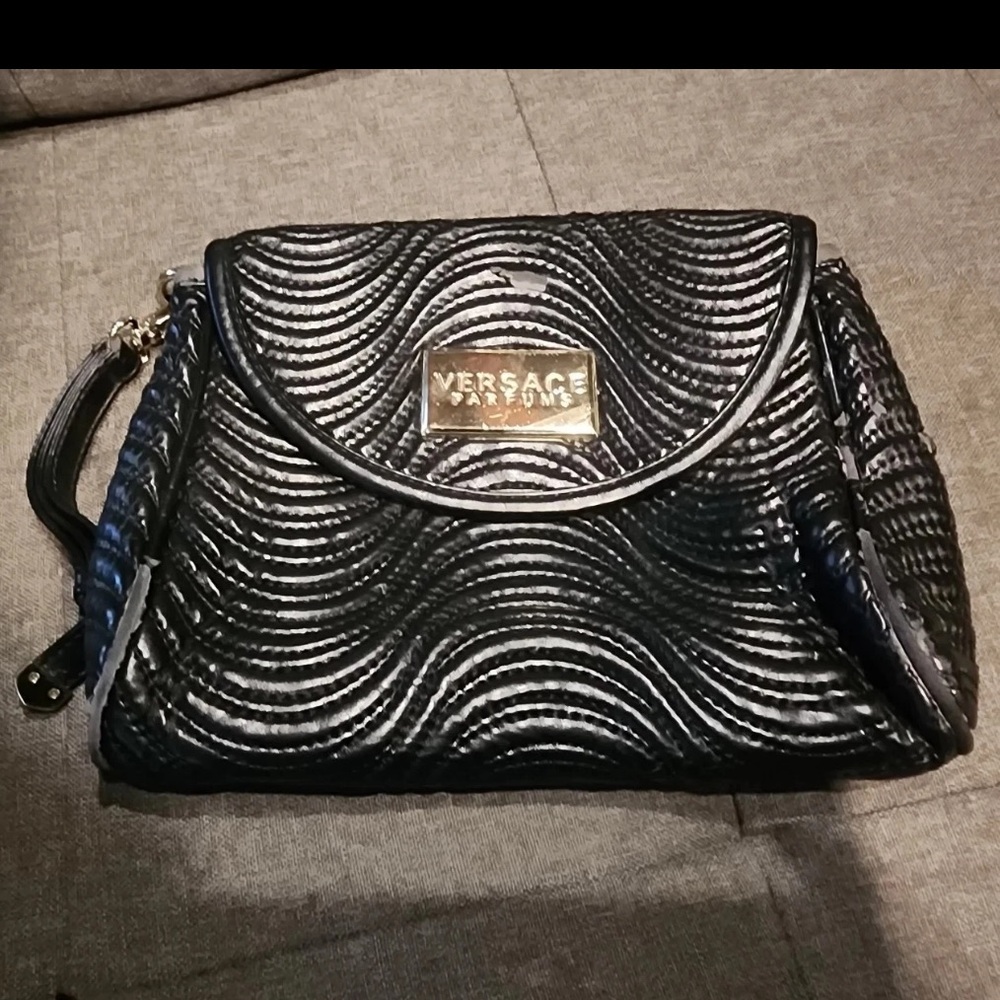 Versace Black Makeup Bag